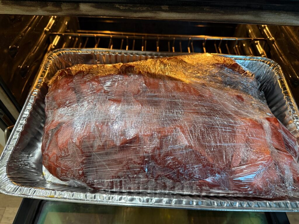 Smoking a 24 lb. Thanksgiving Brisket on a Brand-New Traeger Woodridge Pro: What Actually Worked (and What Didn't) a brisket resting