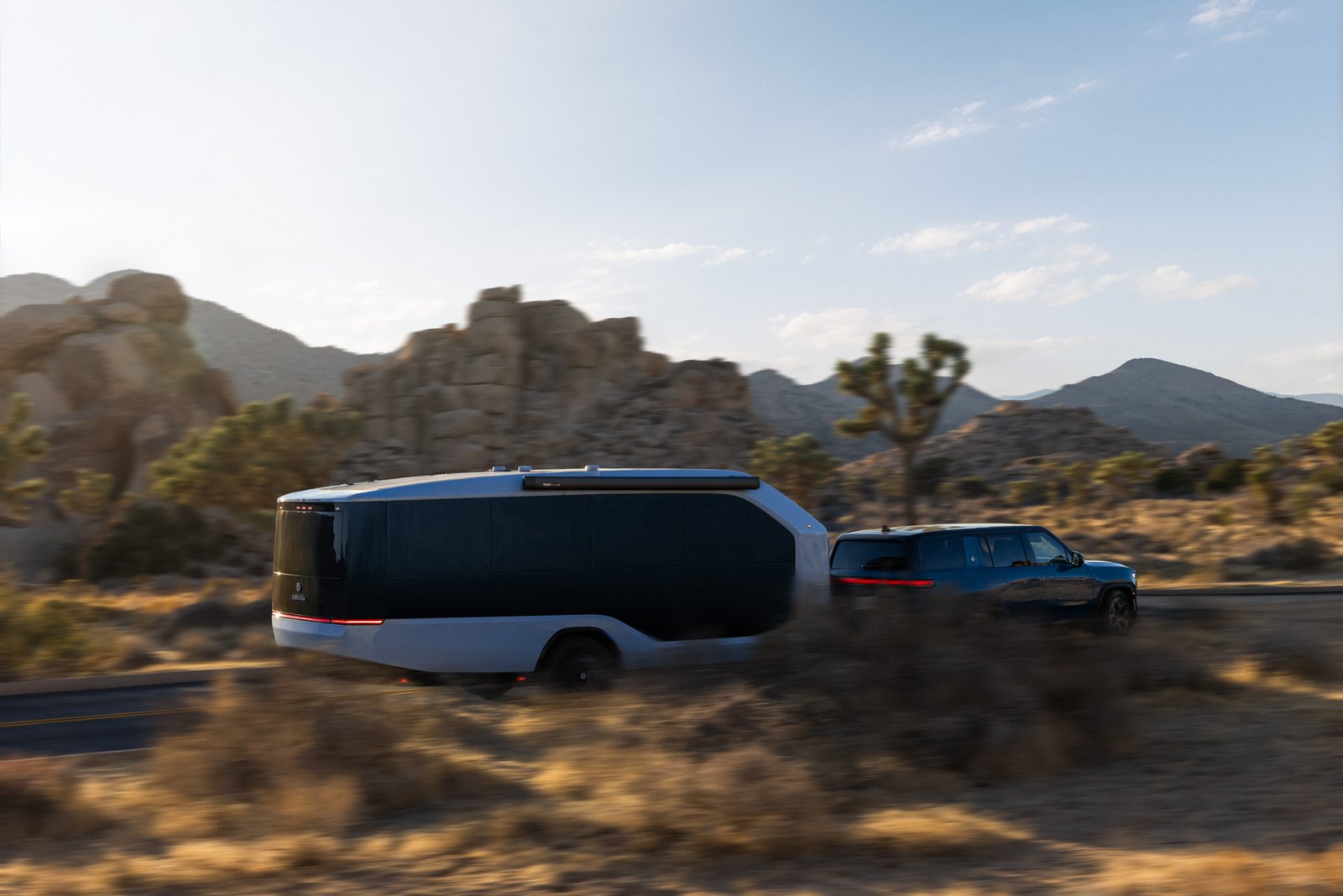 Pebble Flow electric travel trailer